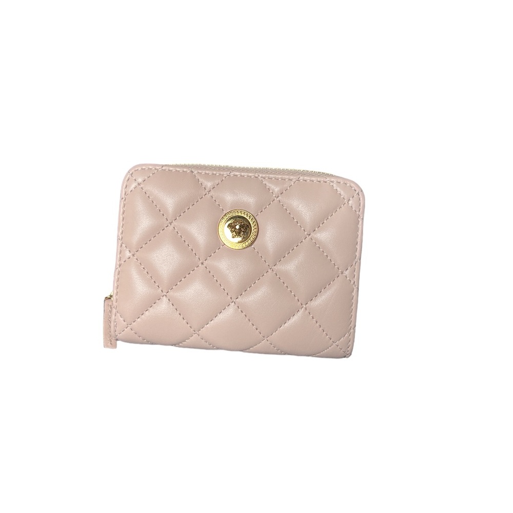 Versace leather compact wallet